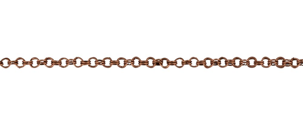 Цепь декоративная сталь 4.1 мм, на бобине 25 м, под медь, Micron MI-12