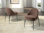 Стул Angel Cerda 4236 из темно-коричневой ткани