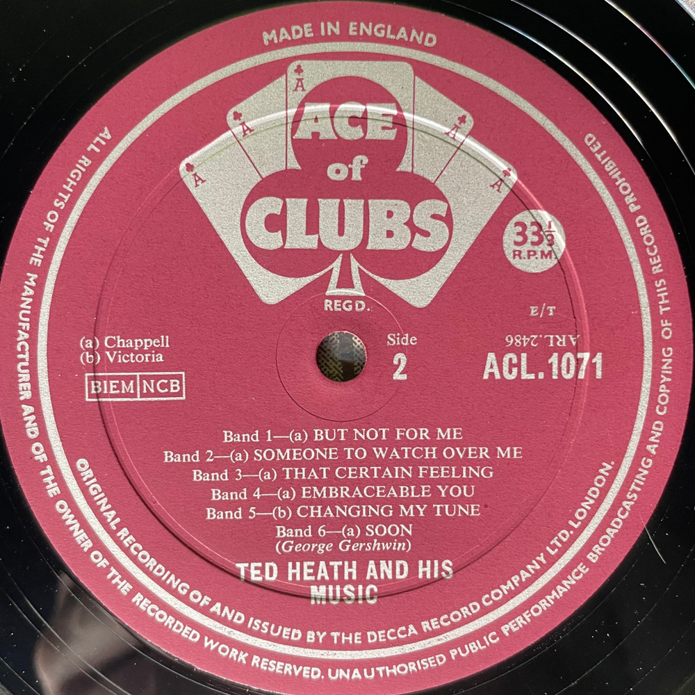 Ted Heath And His Music ‎– George Gershwin Hits (Англия)