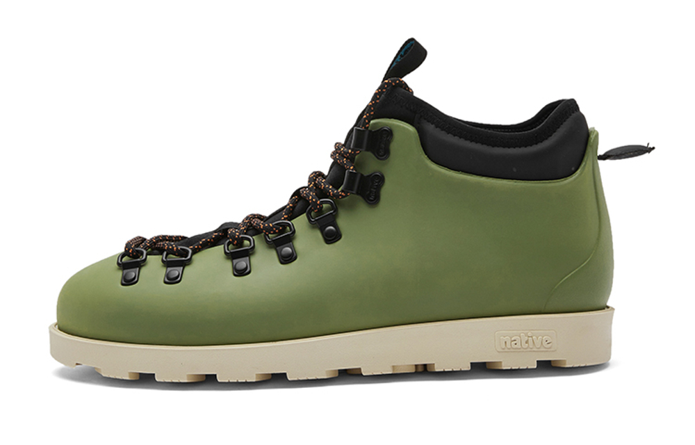 Native Shoes Martin Boots Unisex Army Green/Ecru
