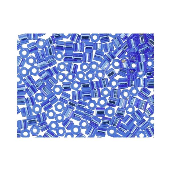 Бисер Toho 11/0 Hexagon 3 (2.2 мм), 25 г (5х5 г), 0035 васильковый
