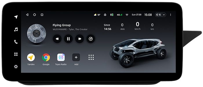 Магнитола для Mercedes-Benz E W212 седан правый руль 2015 NTG 5.0 - Teyes LUX ONE ROUND монитор 12.3" 2K QLED на Android 10, Быстрая, CarPlay, 4G SIM-слот