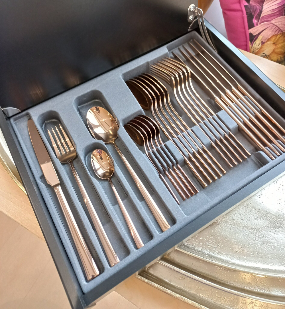 Набор TOUCH bronze 13-14столовые приборы Belo Inox Бронзовый