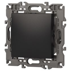 Переключатель перекрестный ЭРА Elegance 14-1108-05 10АХ-250В, IP20, антрацит | Эра Elegance