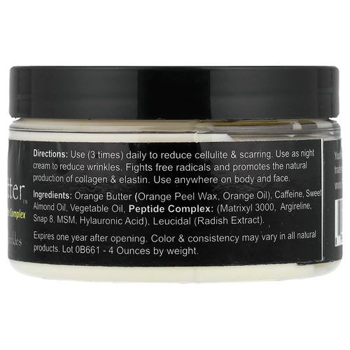 Greensations, Cellulite Butter™ с пептидным комплексом, 118 мл (4 унций)