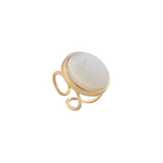 Кольцо Possebon Pearl Opaline 16.5 мм K0948.25 BW/G размер 16,5