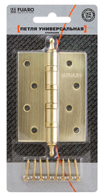 Петля универсальная IN4400UA-BL AB (4BB/A/BL 100x75x2,5) бронза БЛИСТЕР