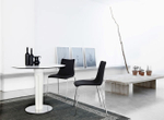 Стул с обивкой Scab Design Zebra Pop 4 legs, хром, черный