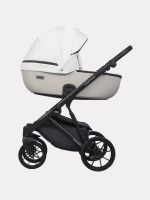 Коляска 2 в 1 Riko Basic Montana Ecco цвет 32 White-Light Silver (белый-св.серый)