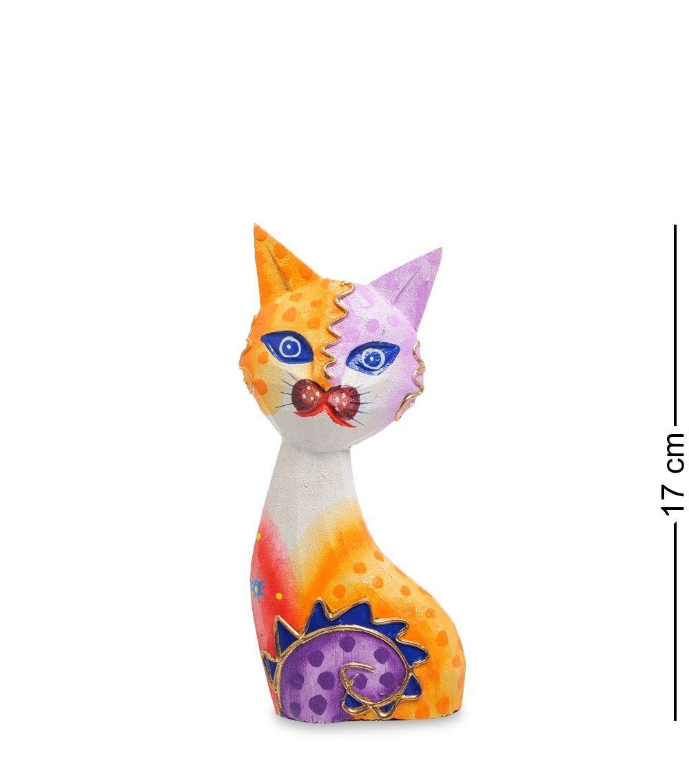 99-255 Фигурка «Кошка» н-р из трех 17,15,12 см (албезия, о.Бали)