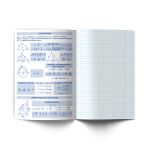 Тетрадь со справочным материалом Безупречный стиль, A5 48 л. на скобе 60 г/м², белизна 90 %, 10 шт, клетка, 01288 Безупречный стиль Геометрия, Светоч Т139