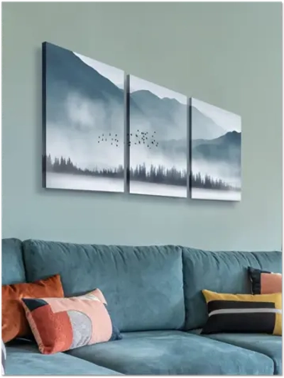 Картина Туманная вершина модульная 50x70см 3шт.