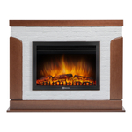 Портал Firelight Prestigio 25 камень белый, шпон дуб