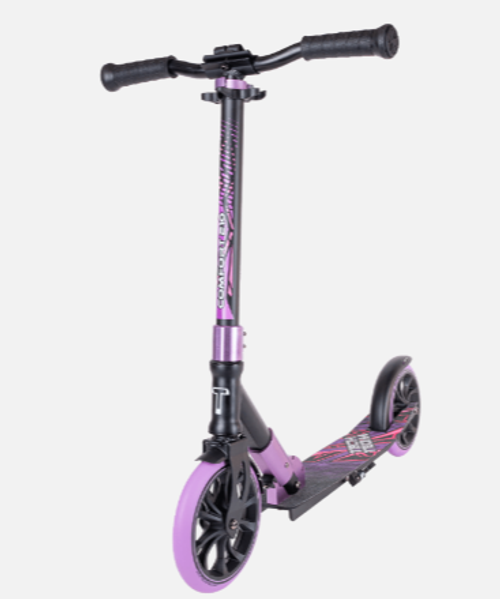 Самокат Tech Team Comfort 210R black/purple 1/2 чёрный/фиолетовый