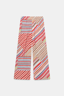 ZARA ШИРОКИЕ БРЮКИ В ПОЛОСКУ, ПОЛОСКИ