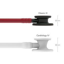 Стетоскоп Littmann Classic III, трубка цвета бургунди, 69 см, черн. акуст.гол.