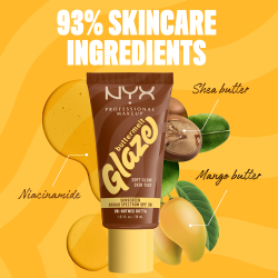 NYX Professional Makeup Buttermelt Glaze - Тонирующий крем для лица с SPF 30 оттенок 08 Nutmeg Butta, 30 ml