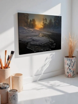 Картина на стену 40 X 50 Зимняя река