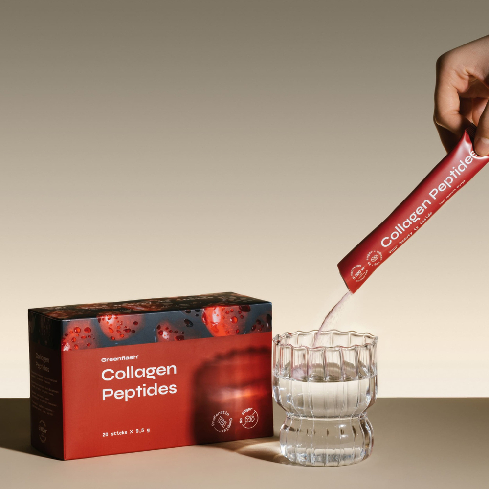 Greenflash Collagen Peptides Коллаген пептидный, 20стиков, вкус вишневый