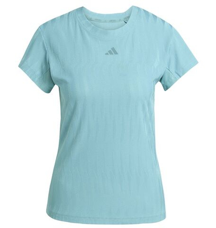 Женская теннисная футболка Adidas Climacool+ - powder teal