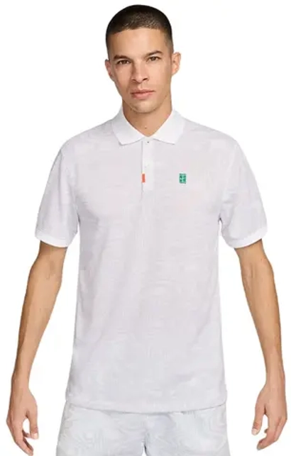 Теннисное поло Nike Dri-Fit Heritage Printed - white/white