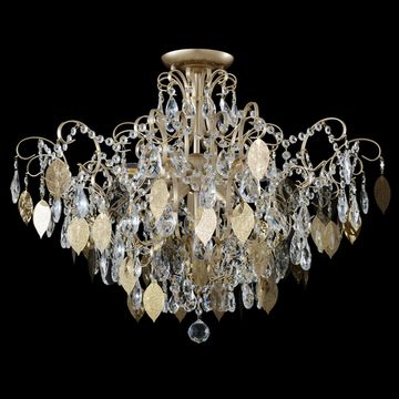Люстра потолочная 9*Е14 Esmiralda PL9 Gold золото Crystal Lux
