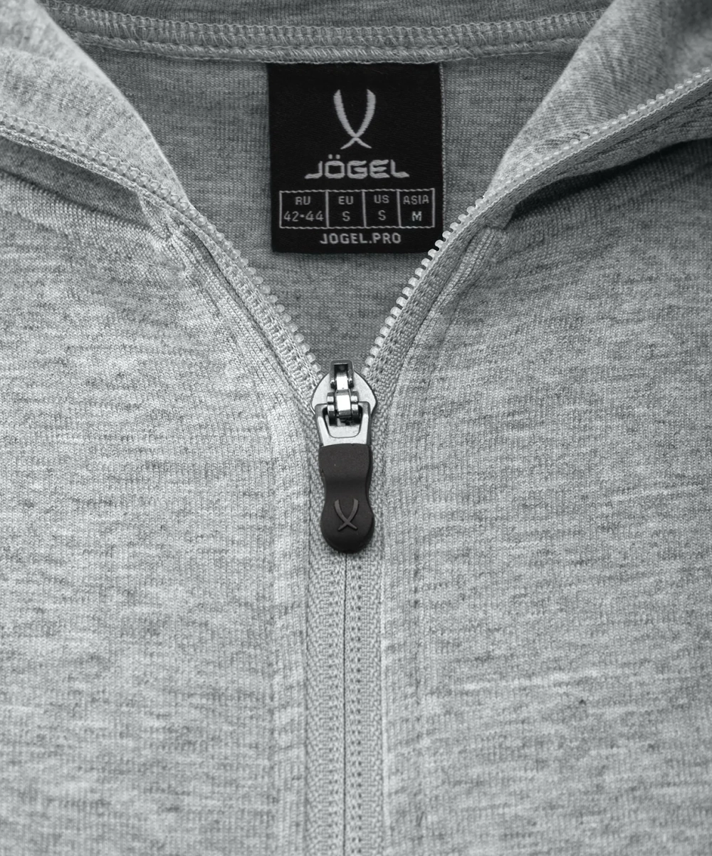 Худи на молнии женское ESSENTIAL Athlete Hooded FZ Jacket W, серый