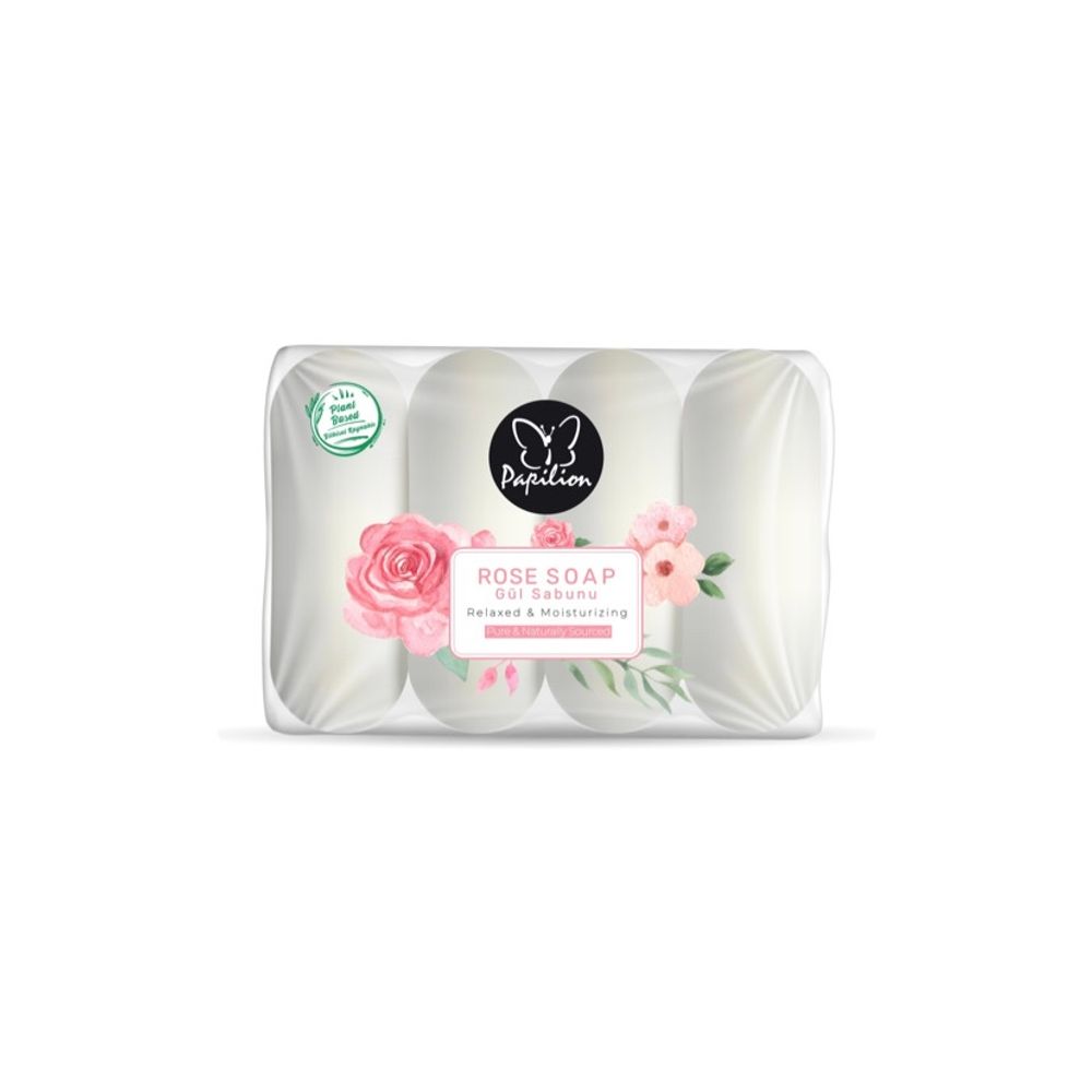 Мыло туалетное Papilion Rose 4шт 70гр