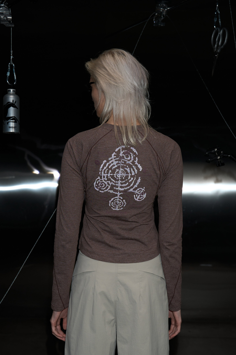 Лонгслив Monterest Instant Mountain Outdoor Printed Slim-Fit Longsleeve "Rime Brown" Women’s