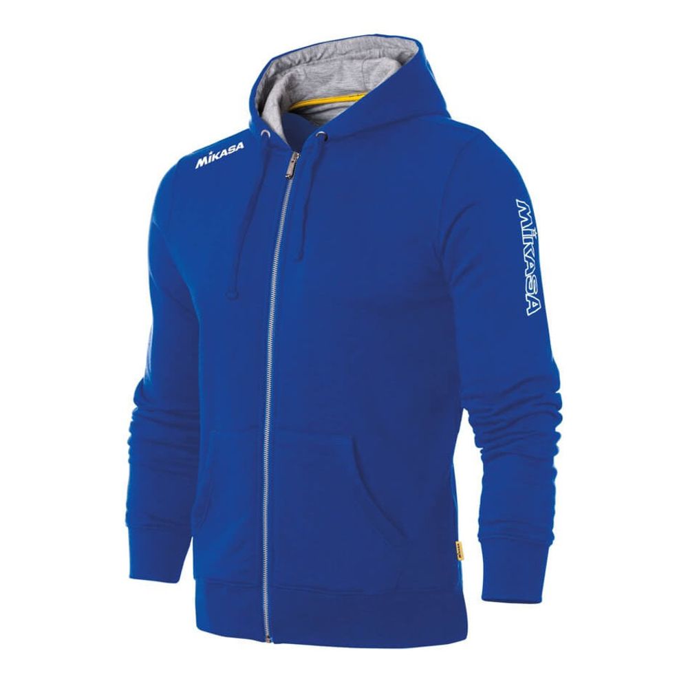 Куртка от костюма с капюшоном муж. MIKASA MT526-029-S, р.S, 70% хлопок 30% полиэстер, синий