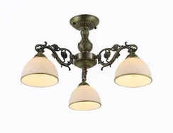 Люстра потолочная Rilon 74406/3C BRONZE, 3×40 Вт, бронзовая