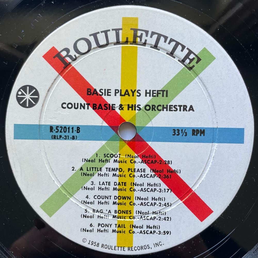 Винтажная виниловая пластинка LP Count Basie and His Orchestra, Basie Plays Hefti (США 1958)