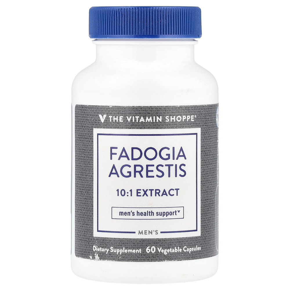 The Vitamin Shoppe, Fadogia Agrestis для мужчин, 60 растительных капсул (600 мг на капсулу)