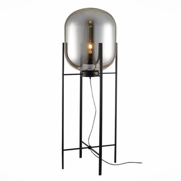 Торшер 1*E27 SL1050.725.01 чёрный/дымчатый Burasca ST-Luce