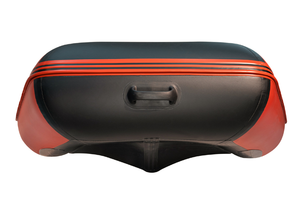 Броня-320 СК слань+киль красный-черный (Лодка ПВХ под мотор с усилением)