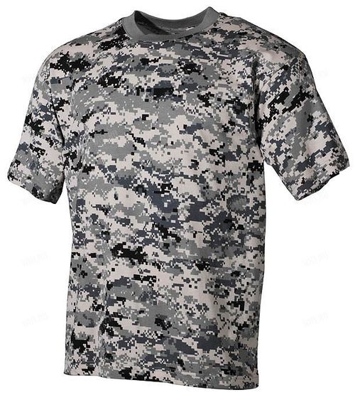 Футболка MFH US T-Shirt, 170g/m², камуфляж - Digital Urban