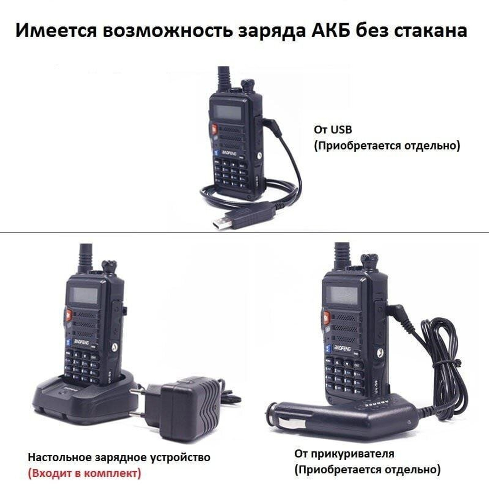 Радиостанция Baofeng UV-S9 PLUS 10W - черный