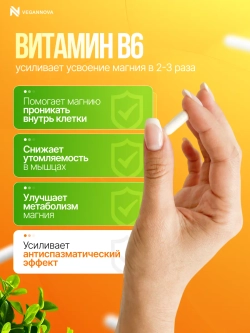 Магний цитрат+В6 (120 капсул)
