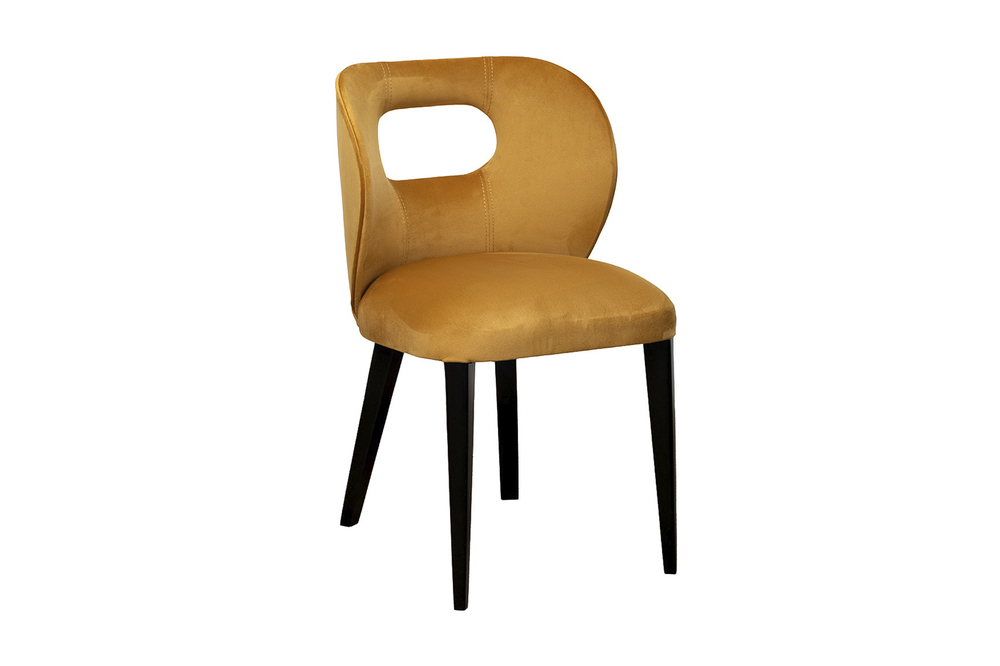 Стул Garda Decor Уникальный(Unico) горчичный велюр Colt022-Orang 50*47*81 см