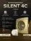 Вентилятор накладной SILENT D100 обр.клапан шампань DICITI