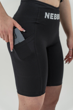 ШОРТЫ С ВЫСОКОЙ ТАЛИЕЙ HIGH WAISTED BIKER SHORTS 10″ GYM THERAPY 628 ЧЕРНЫЕ