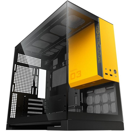 Корпус Mini-Tower Geometric Future Model 3 Black Yellow, Micro-ATX, черный/желтый (1AM3NZBY00100)