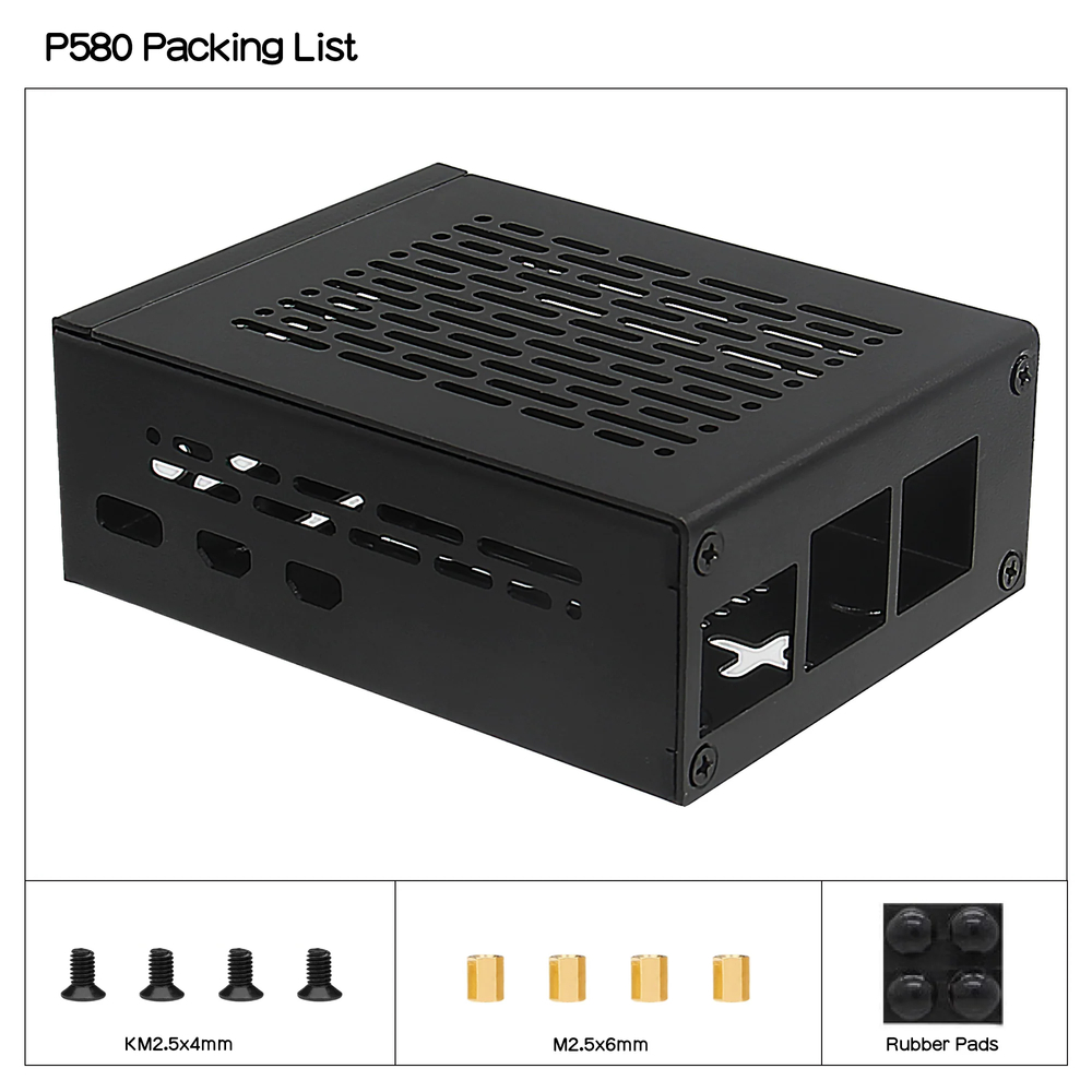 Корпус Raspberry pi 5 P580, для X1002