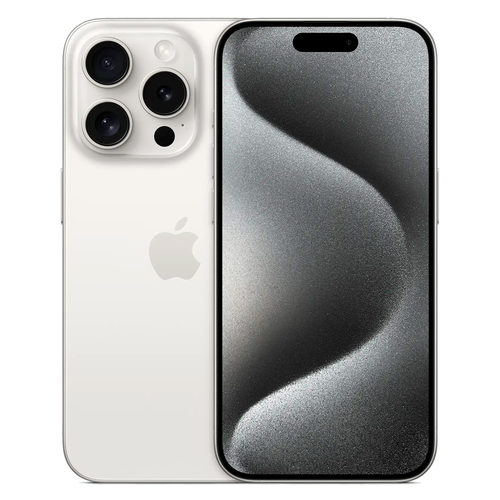 Смартфон Apple iPhone 15 Pro 128GB Dual Sim, White Titanium (Белый)