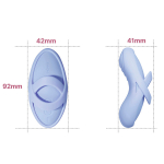 Голубой вибростимулятор на пальцы с функцией нагрева Svakom Echo 2 Flexible Finger Vibrator SC511B-SB