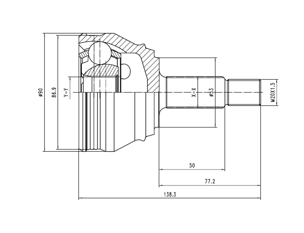 EWIGER - EW121150047-EWI - Joint Kit, drive shaft
