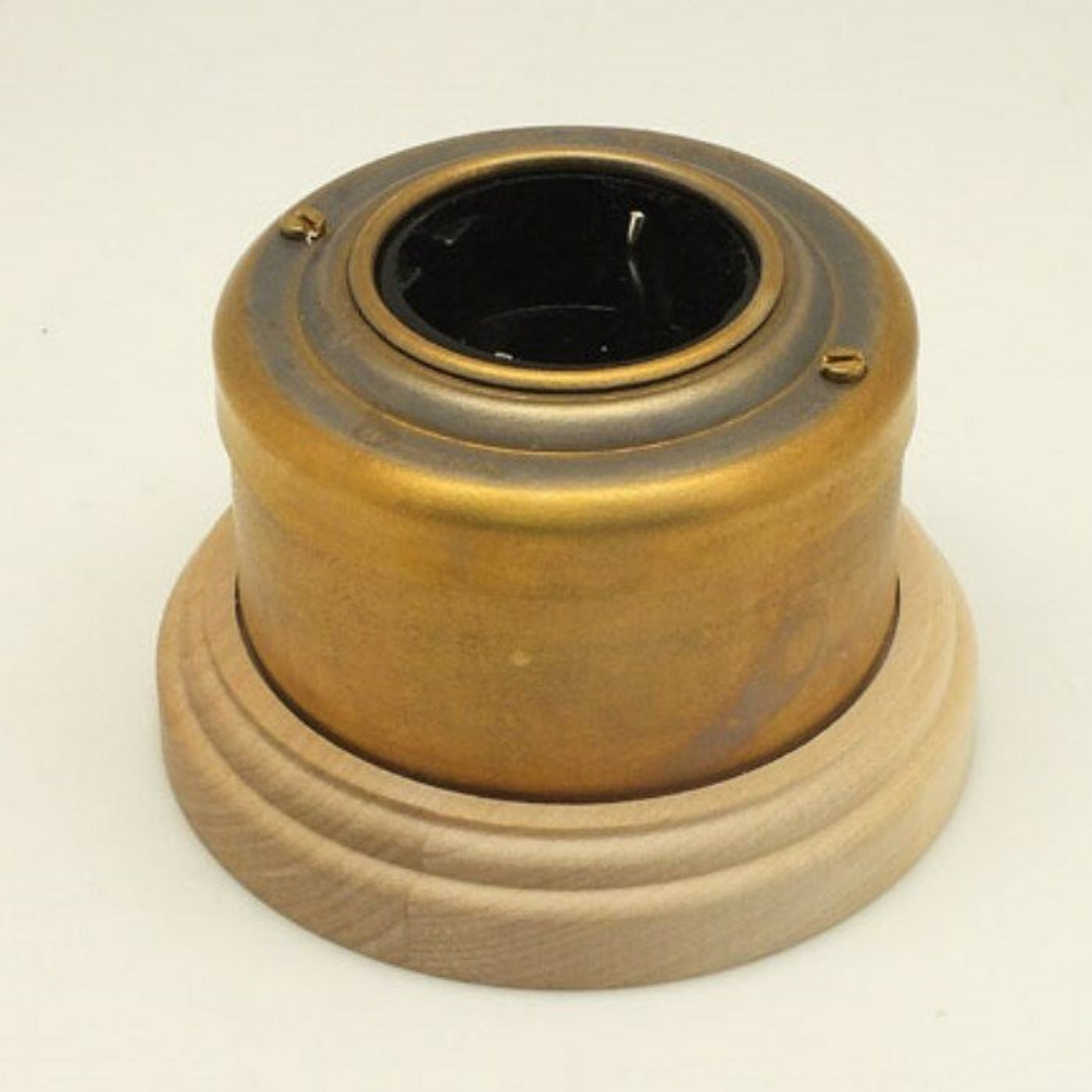 Подложка одноместная, натуральное дерево, VINTAGE-BRASS, PE1NAT