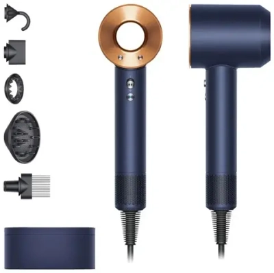Фен Dyson Supersonic HD07 Blue/Cooper (c кейсом)Prussian Blue