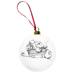 nan Шарик MOUSE IN SLEIGH 8 Rory Dobner Белый