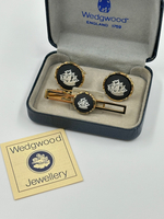 Комплект из запонок и зажима для галстука Wedgwood